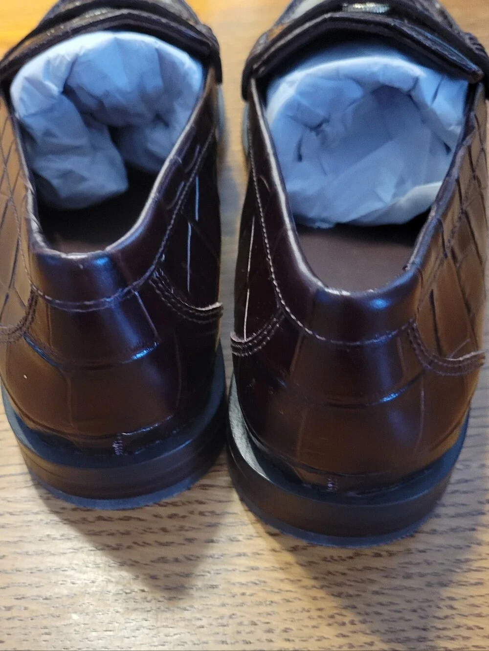 Madewell The Grayson Croc-Stamped Penny Loafer - chocolate raisin - Picture 10 of 12